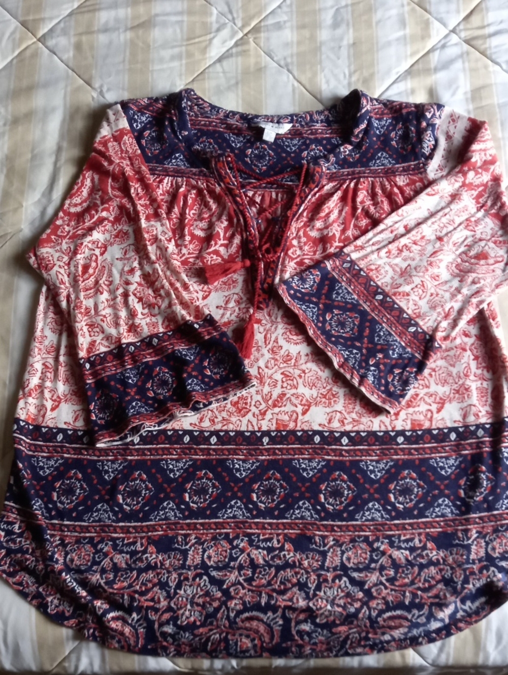 Color Boho style top